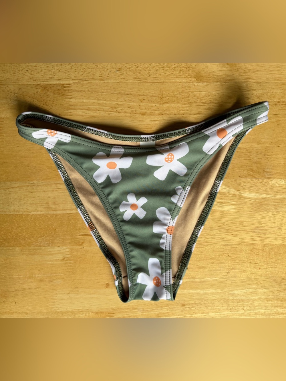 Gnash Swim Green Floral Bikini Bottom
